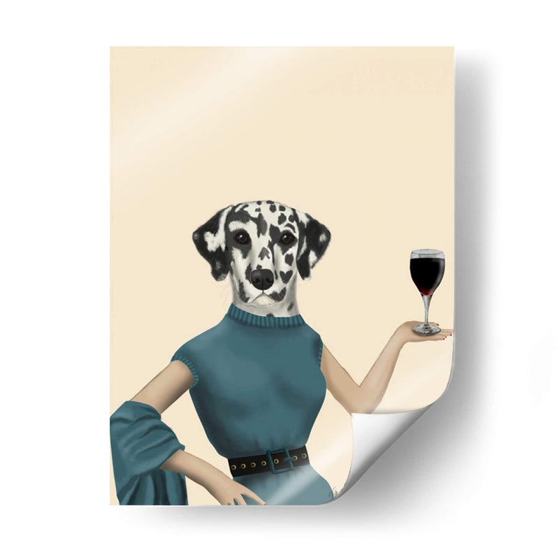 Snob Del Vino Dalmático - Fab Funky | Cuadro decorativo de Canvas Lab