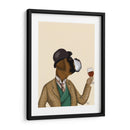 Boxer Wine Snob - Fab Funky | Cuadro decorativo de Canvas Lab