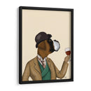Boxer Wine Snob - Fab Funky | Cuadro decorativo de Canvas Lab