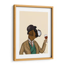 Boxer Wine Snob - Fab Funky | Cuadro decorativo de Canvas Lab