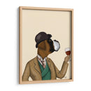 Boxer Wine Snob - Fab Funky | Cuadro decorativo de Canvas Lab