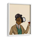 Boxer Wine Snob - Fab Funky | Cuadro decorativo de Canvas Lab