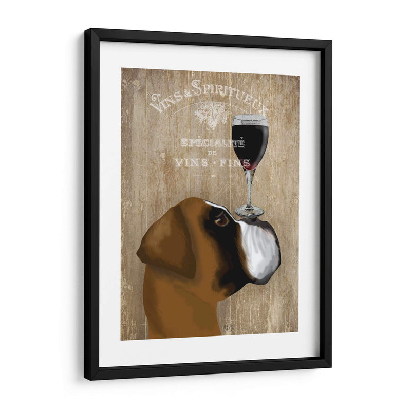 Perro Au Vin Boxeador - Fab Funky | Cuadro decorativo de Canvas Lab