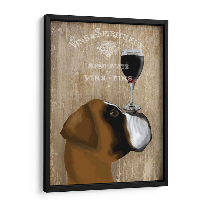 Perro Au Vin Boxeador - Fab Funky | Cuadro decorativo de Canvas Lab