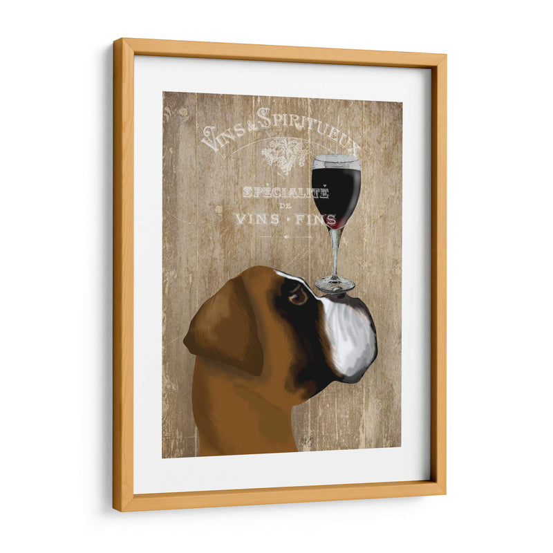 Perro Au Vin Boxeador - Fab Funky | Cuadro decorativo de Canvas Lab