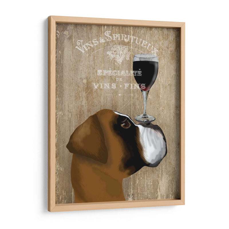 Perro Au Vin Boxeador - Fab Funky | Cuadro decorativo de Canvas Lab