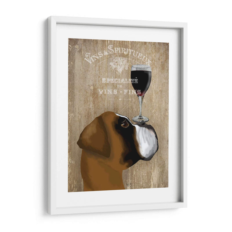 Perro Au Vin Boxeador - Fab Funky | Cuadro decorativo de Canvas Lab