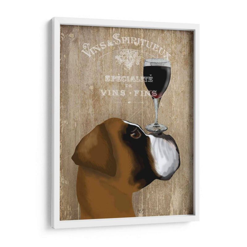 Perro Au Vin Boxeador - Fab Funky | Cuadro decorativo de Canvas Lab