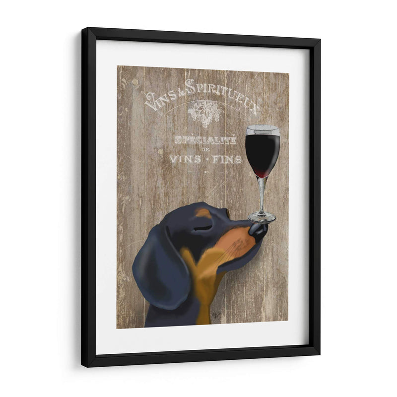 Perro Au Vin Dachshund - Fab Funky | Cuadro decorativo de Canvas Lab