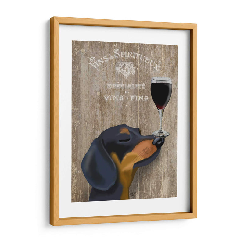 Perro Au Vin Dachshund - Fab Funky | Cuadro decorativo de Canvas Lab