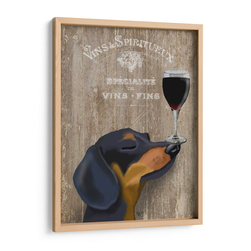 Perro Au Vin Dachshund - Fab Funky | Cuadro decorativo de Canvas Lab