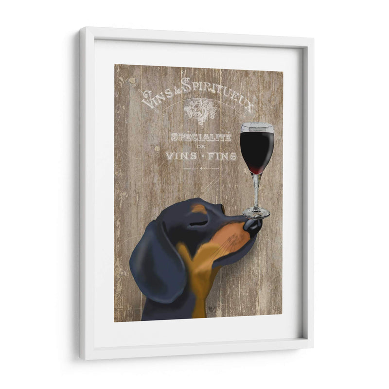 Perro Au Vin Dachshund - Fab Funky | Cuadro decorativo de Canvas Lab