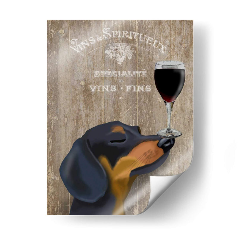 Perro Au Vin Dachshund - Fab Funky | Cuadro decorativo de Canvas Lab