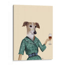 Greyhound Wine Snob - Fab Funky | Cuadro decorativo de Canvas Lab