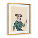 Greyhound Wine Snob - Fab Funky | Cuadro decorativo de Canvas Lab