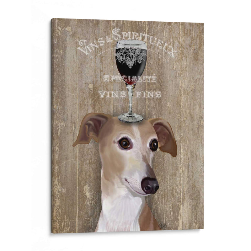 Perro Au Vin Galgo - Fab Funky | Cuadro decorativo de Canvas Lab