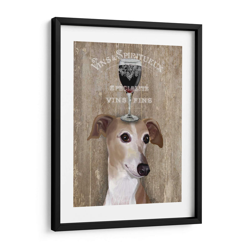 Perro Au Vin Galgo - Fab Funky | Cuadro decorativo de Canvas Lab