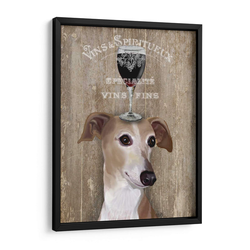 Perro Au Vin Galgo - Fab Funky | Cuadro decorativo de Canvas Lab