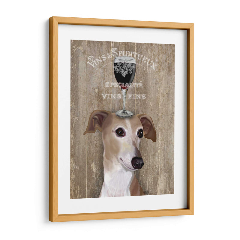 Perro Au Vin Galgo - Fab Funky | Cuadro decorativo de Canvas Lab