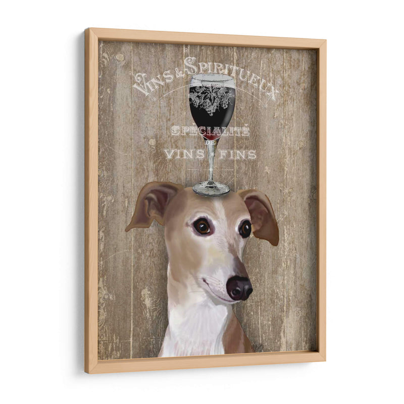 Perro Au Vin Galgo - Fab Funky | Cuadro decorativo de Canvas Lab