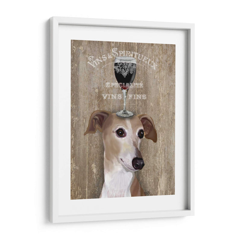 Perro Au Vin Galgo - Fab Funky | Cuadro decorativo de Canvas Lab