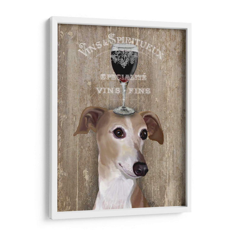 Perro Au Vin Galgo - Fab Funky | Cuadro decorativo de Canvas Lab