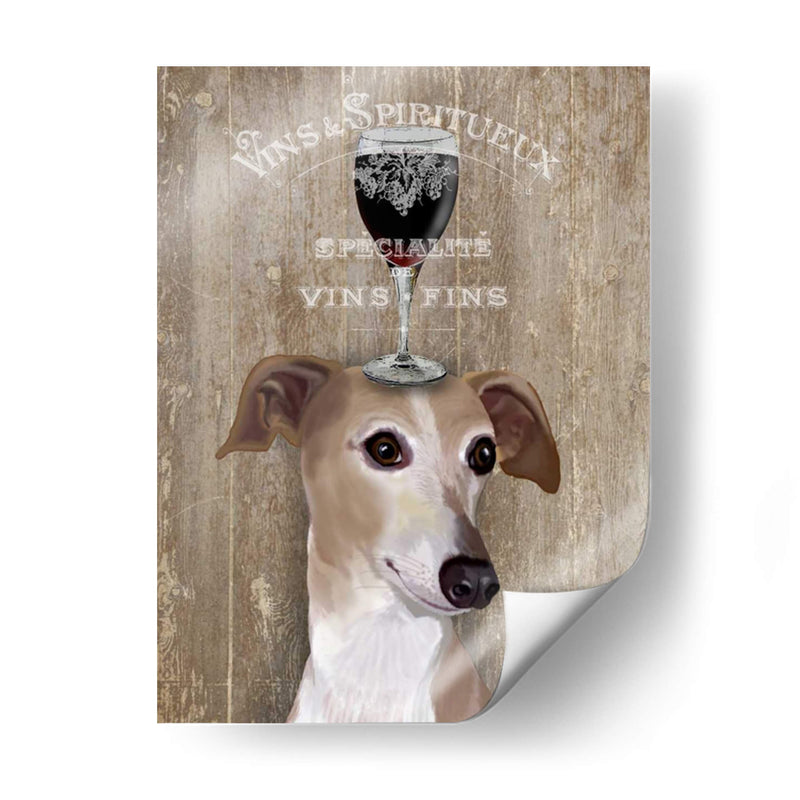 Perro Au Vin Galgo - Fab Funky | Cuadro decorativo de Canvas Lab