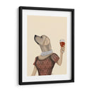 Snob De Vino De Labrador Amarillo - Fab Funky | Cuadro decorativo de Canvas Lab