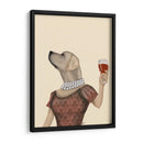 Snob De Vino De Labrador Amarillo - Fab Funky | Cuadro decorativo de Canvas Lab