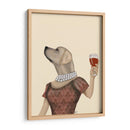 Snob De Vino De Labrador Amarillo - Fab Funky | Cuadro decorativo de Canvas Lab
