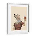 Snob De Vino De Labrador Amarillo - Fab Funky | Cuadro decorativo de Canvas Lab