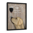 Perro Au Vin Amarillo Labrador - Fab Funky | Cuadro decorativo de Canvas Lab