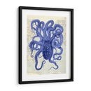 Octopus Azul 2 En Mapa Náutico - Fab Funky | Cuadro decorativo de Canvas Lab