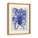 Octopus Azul 2 En Mapa Náutico - Fab Funky | Cuadro decorativo de Canvas Lab