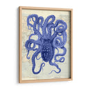 Octopus Azul 2 En Mapa Náutico - Fab Funky | Cuadro decorativo de Canvas Lab