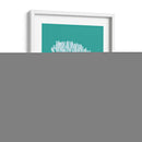 Coral 2 Blanco En Turquesa - Fab Funky | Cuadro decorativo de Canvas Lab