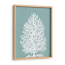 Árbol De Coral En La Niebla Azul / Verde - Fab Funky | Cuadro decorativo de Canvas Lab