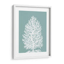Árbol De Coral En La Niebla Azul / Verde - Fab Funky | Cuadro decorativo de Canvas Lab