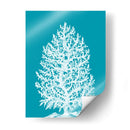 Árbol De Coral Blanco En Azul Marino - Fab Funky | Cuadro decorativo de Canvas Lab