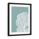 Corales Blancos En Niebla Azul Verde B - Fab Funky | Cuadro decorativo de Canvas Lab