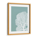 Corales Blancos En Niebla Azul Verde B - Fab Funky | Cuadro decorativo de Canvas Lab