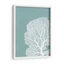Corales Blancos En Niebla Azul Verde B - Fab Funky | Cuadro decorativo de Canvas Lab