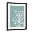 Corales Blancos En Niebla Azul Verde C - Fab Funky | Cuadro decorativo de Canvas Lab