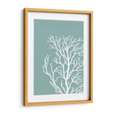 Corales Blancos En Niebla Azul Verde C - Fab Funky | Cuadro decorativo de Canvas Lab