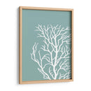 Corales Blancos En Niebla Azul Verde C - Fab Funky | Cuadro decorativo de Canvas Lab