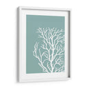 Corales Blancos En Niebla Azul Verde C - Fab Funky | Cuadro decorativo de Canvas Lab