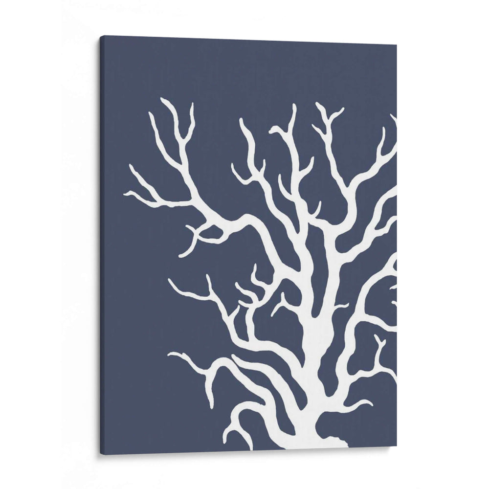Corales Blancos En Índigo Azul A - Fab Funky | Cuadro decorativo de Canvas Lab