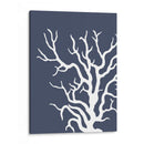 Corales Blancos En Índigo Azul A - Fab Funky | Cuadro decorativo de Canvas Lab