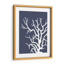 Corales Blancos En Índigo Azul A - Fab Funky | Cuadro decorativo de Canvas Lab