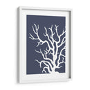 Corales Blancos En Índigo Azul A - Fab Funky | Cuadro decorativo de Canvas Lab